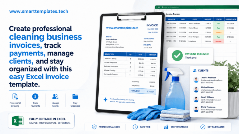 cleaning business invoice template free download